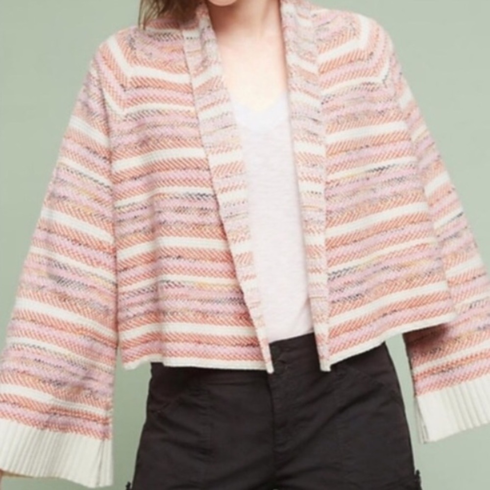 Anthropologie Moth-Mahalia Crop Kimono Cardigan size small - Picture 2 of 5